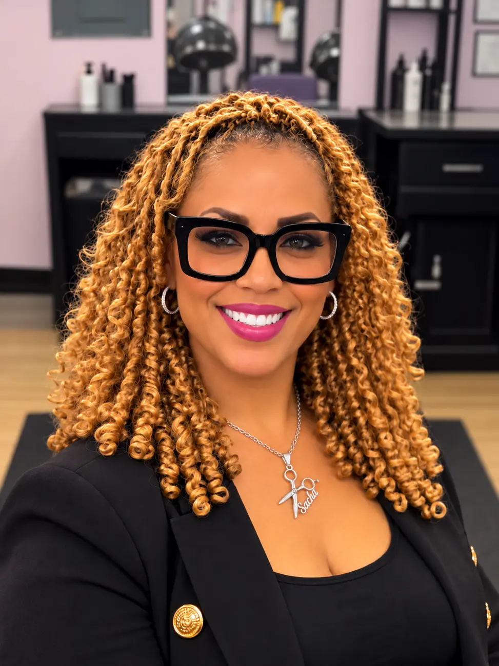 Sacha Warren in her salon